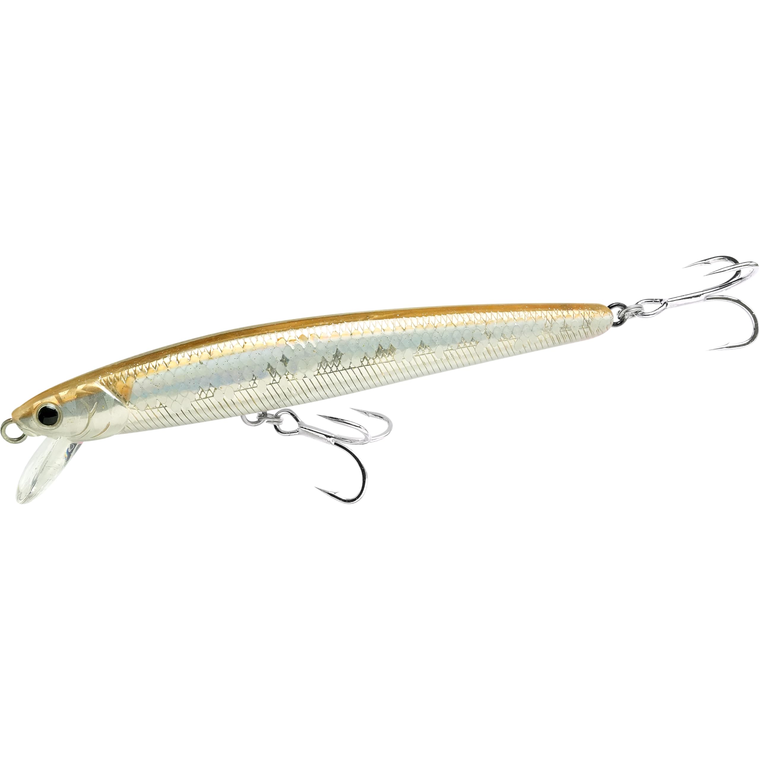LUCKY CRAFT SW Flash Minnow 130MRS Sinking Jerkbait Action Lure for Striped Calico White Surf Fishing Super Glow MS Side-by-Side Halibut, Bass, Bass,