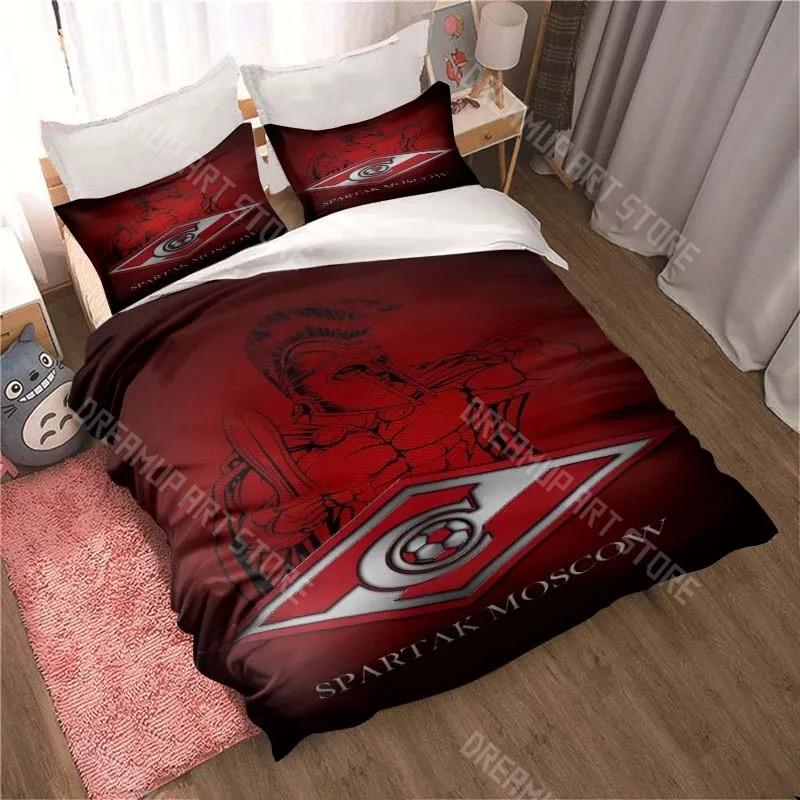3D Print Spartak Moscow Football Bedding Set Twin Queen King Full Size Duvet Cover Pillowcase Bed boys girls Adult Home Textiles