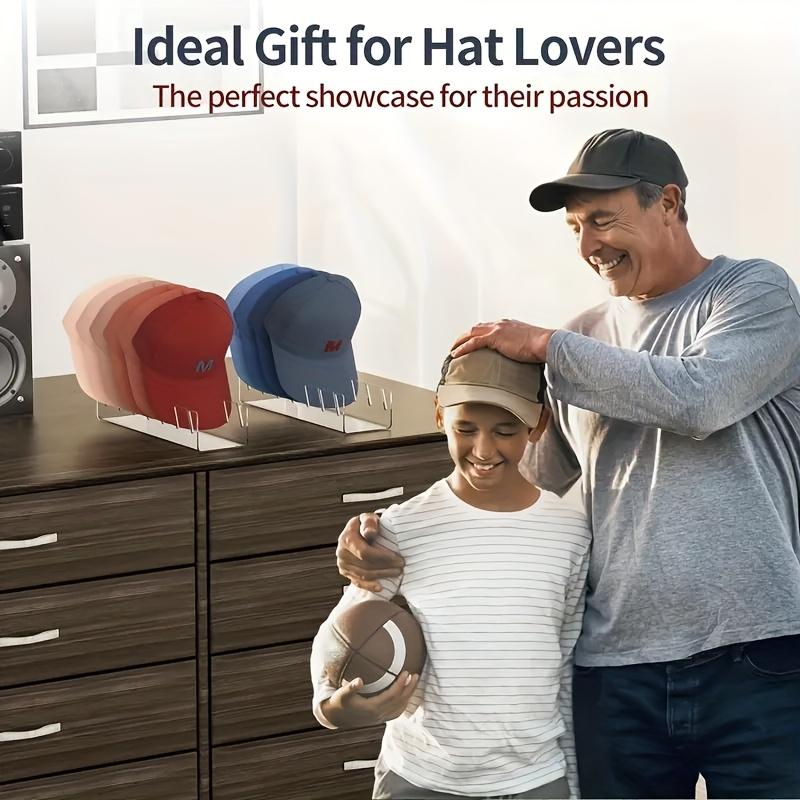 Hat Stand for Baseball Caps No Install Acrylic Hat Organizer for Baseball Caps Storage Organizer Hat Racks Hat Holder Display and Organization