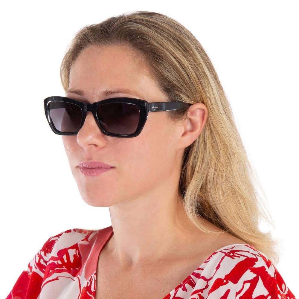 Salvatore Ferragamo Grey Rectangular Ladies Sunglasses Sf958s 001 55 Multi