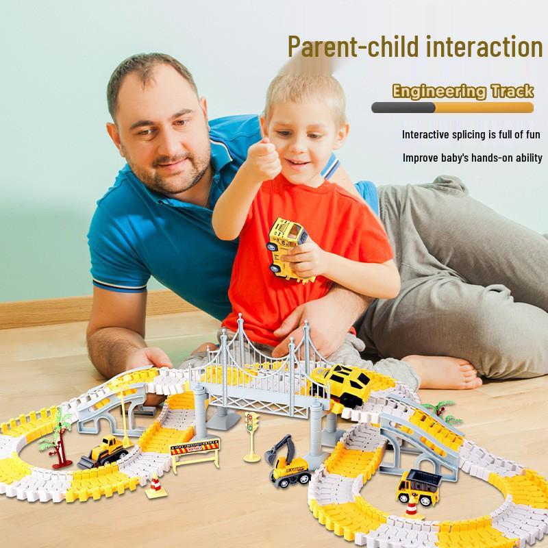DIY Changeable Track Car: Children's Educational Electric Engineering Toy