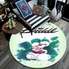 Diddl Pattern Round rug,Carpet Rug for Living Room Bedroom Playroom ,Non-slip Floor Mat,Holiday Gifts and Birthday Gifts.