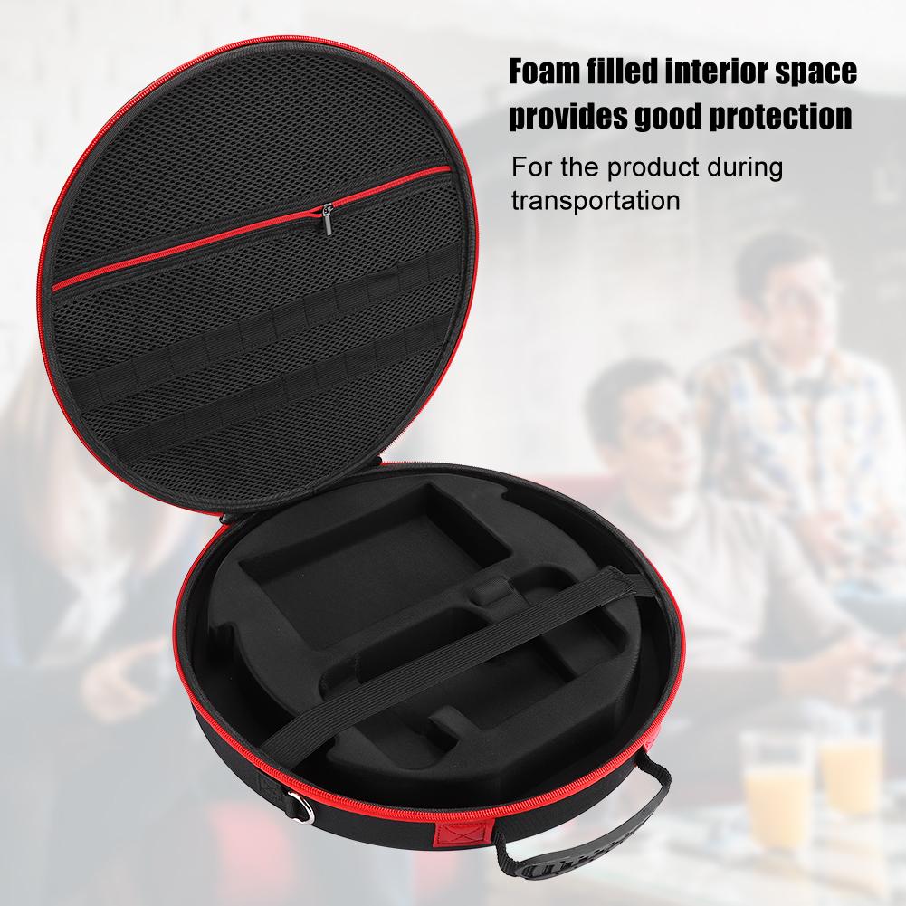 EVA Black Red Fitness Ring Storage Bag Messenger Portable Travel Handbag for Switch