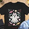 Pastel Halloween Ghost T Shirt Cute Polka Dot Kawaii Candy For Girls Spooky Sweet Costume Alternative Fun Fall Toddler Outfit