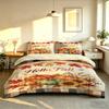3pcs 90g polyester Hello Fall autumn decorative paintings featuring pumpkins sunflowers ideal soft home decoration