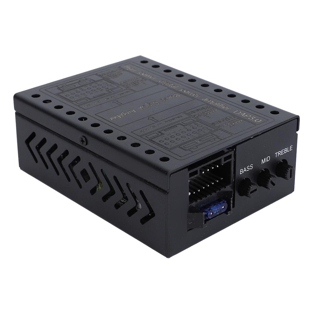 DC12V Car Amplifier 2 4 Ohm Stable Class AB Car DSP Amplifier Box for Car Sound Systems Matte Black