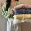 Cardigan tricotat scurt, dulce, sexy, coreeană, cu decolteu în V, cu mâneci lanternă, pentru femei, toamnă, sălbatică, simplă, decupată, cardigan roz