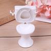 Toys House Miniature Furniture Toy Dollhouse Furniture Vintage Bathroom Modeling White Toilet