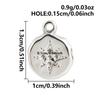 6pcs Fashion Pendant Alien Spaceship Moon Stainless Steel Charms For Jewelry Making Bag Kychain Charm DIY Necklace Earrings Bulk