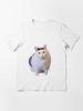 Funny Chubby White Cat Meme Graphic T Shirt Unisex Unisex Cute Pet Animal Print Oversized Short Sleeve Y2k Hip Hop Unisex Tee Top