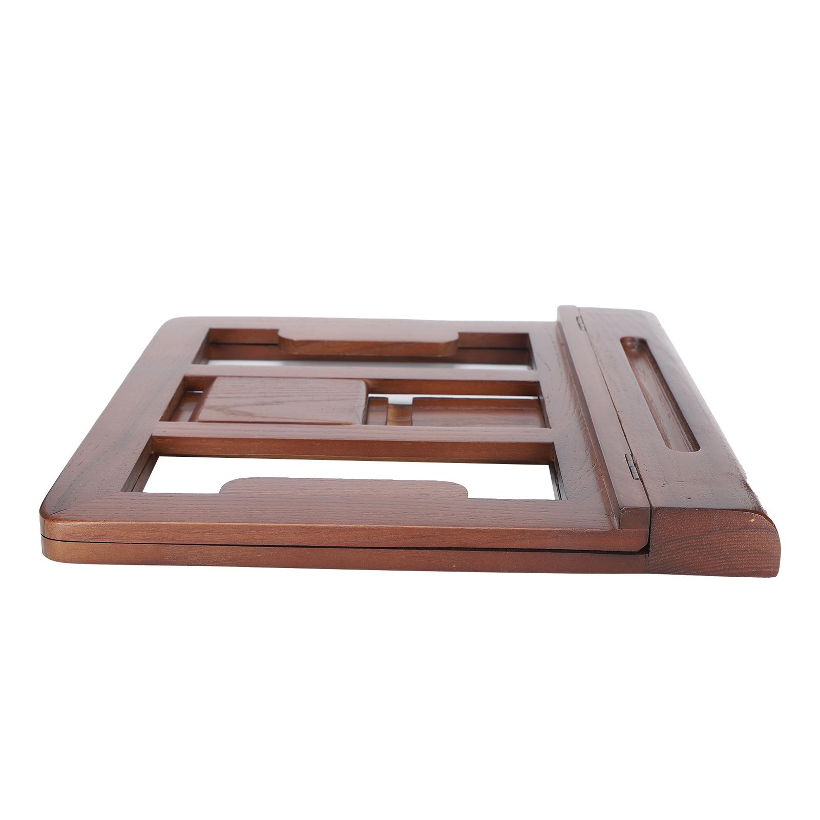 

Подставка для компьютера складная повышающая многофункциональная настольная подставка для учебы, офиса, игр, орех