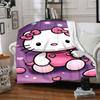 1pc Hello Kitty blanket Lightweight Flannel Throw for Sofa Bed Travel Camping Livingroom Office Couch Chair