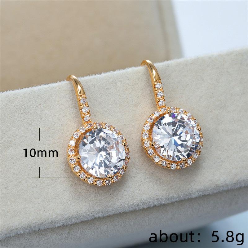 Japanese Exquisite Women'S Earrings With Zircon Versatile Earrings, Earrings