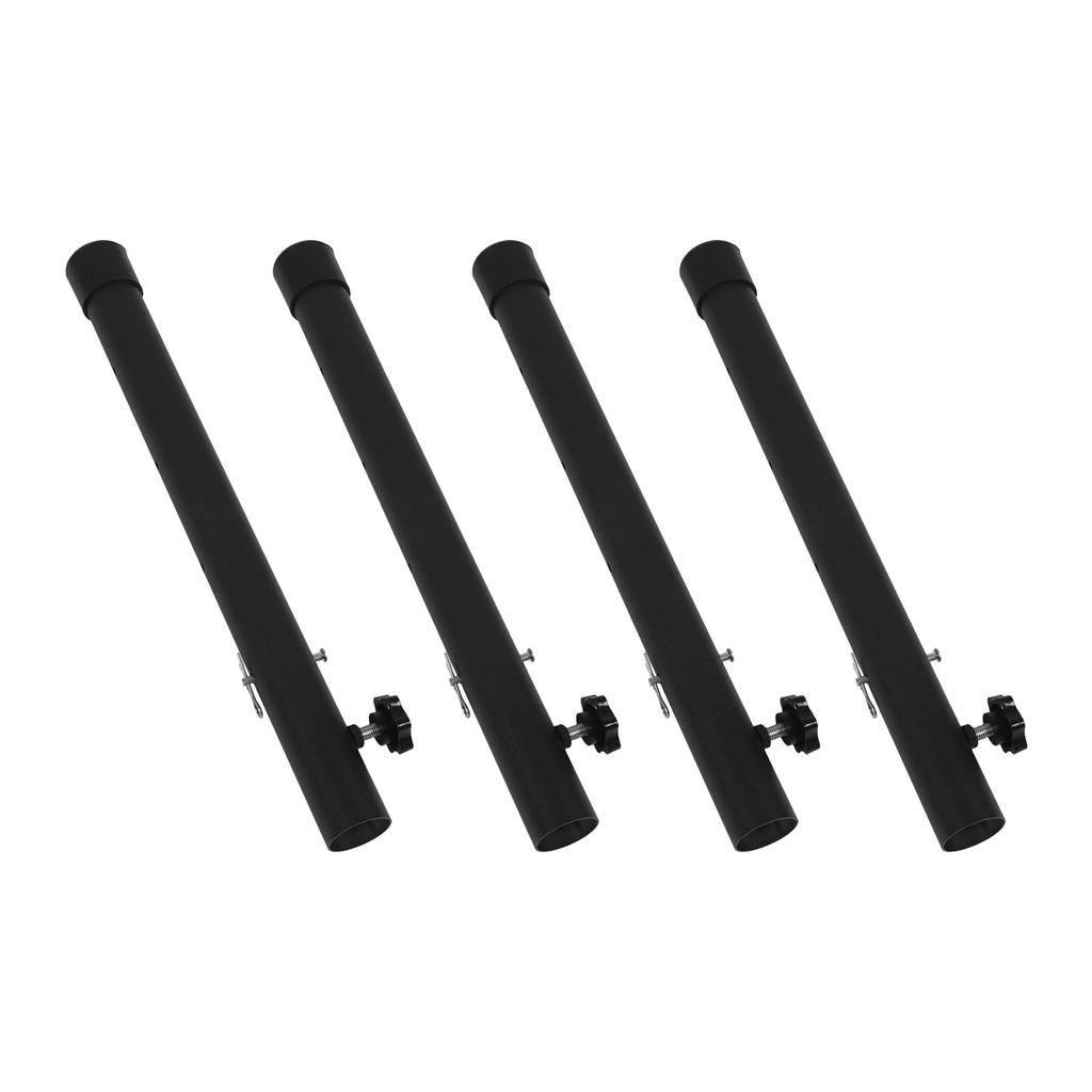 4pcs Table Leg Extenders 44cm Steel Table Leg Risers for Folding Tables Straight Bent Leg
