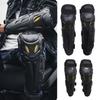 Motorrad Knie-Schienbeinprotektoren mit Ellbogenschützer Elastischer Riemen Motocross Knie Rüstung für Dirtbike Racing