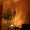 Rotating Water Ripple Atmosphere Lamp Water Ripple Lamp Bedroom Bedside Flame Romantic Lamp Dynamic Square Desk Lamp