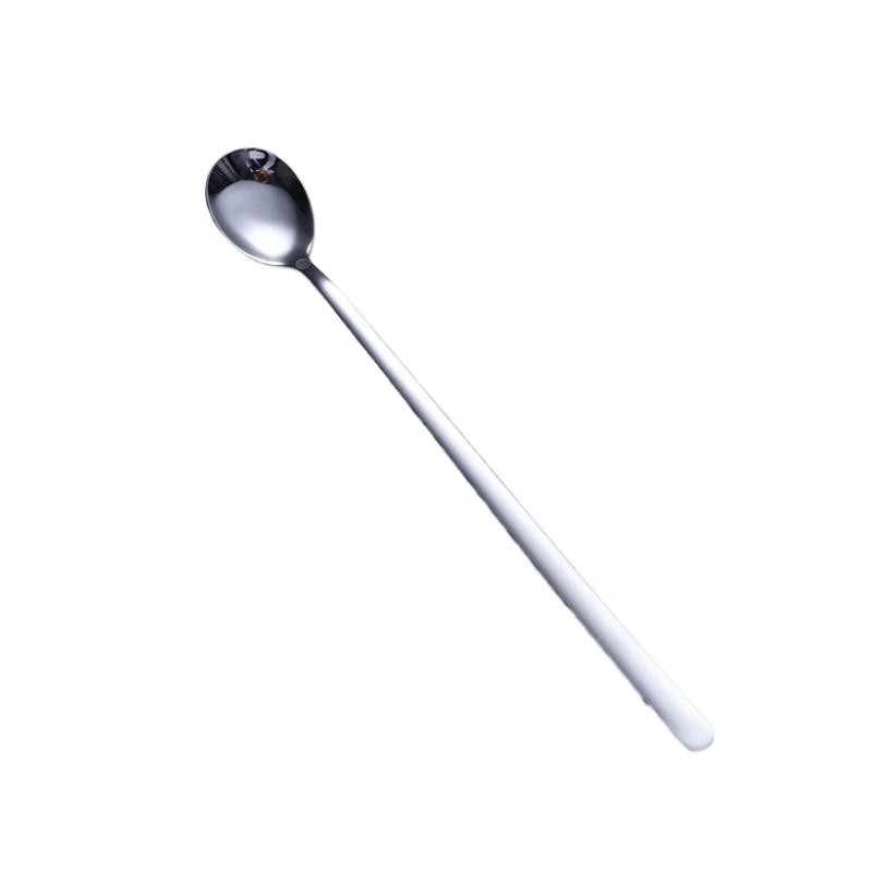 LONSAN 304 Stainless Steel Long Handle Ice Stirring Spoons, 3-Pack