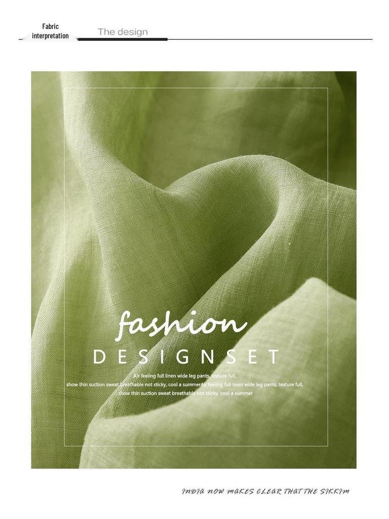 2024 Summer Women's Cotton-Linen V-Neck Pleated Retro Dress