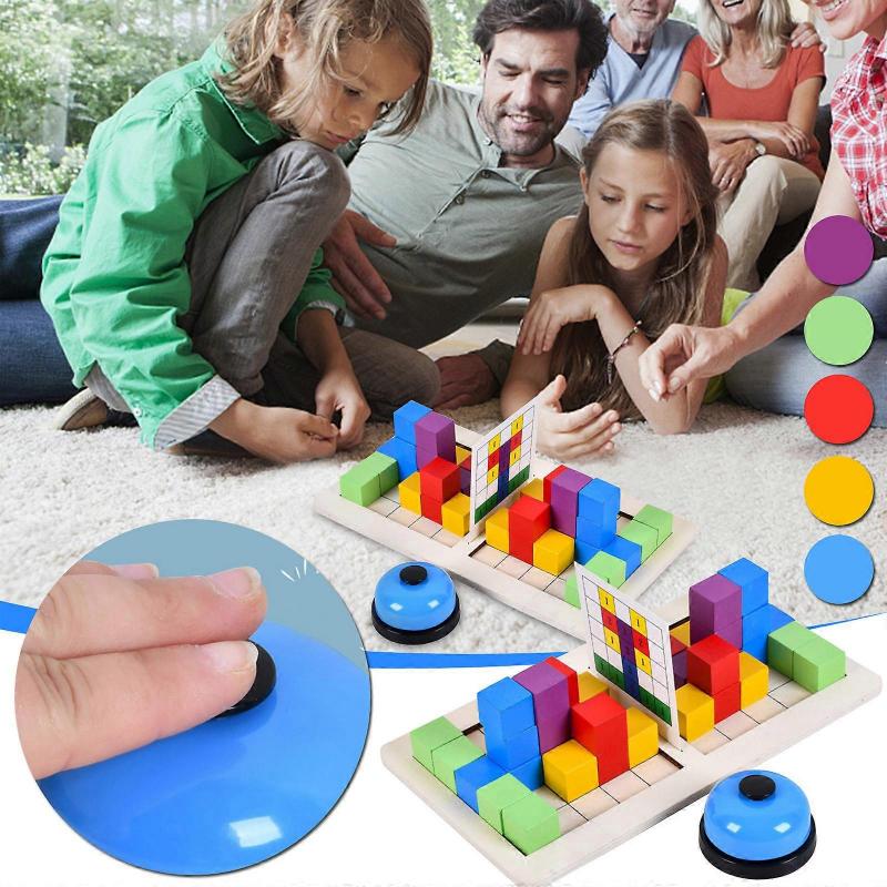 Kids Toys Two-person Interactive Building Blocks Children's Tabletop Game Parent-child Competition A