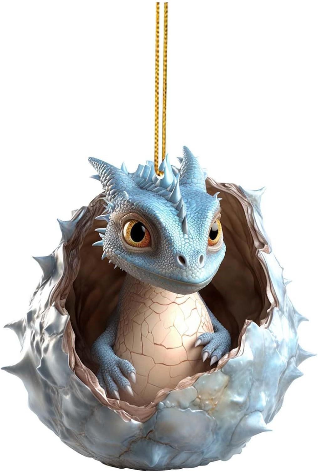 Adorable Cartoon Dragon Baby Christmas Ornament For Festive Family Decoration 1