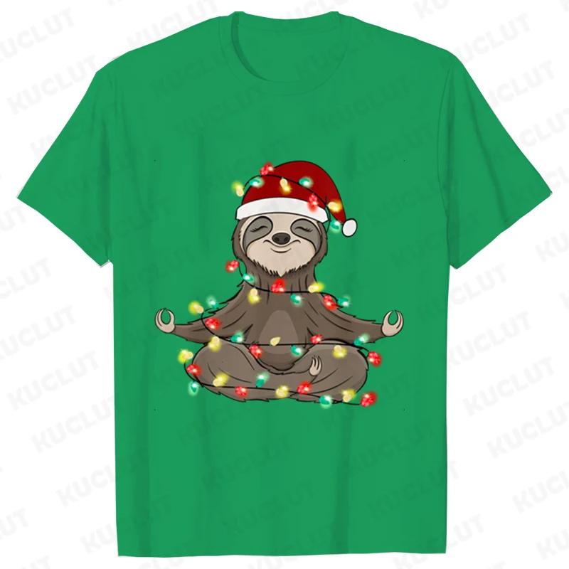 Módní lenochod tričko s krátkým rukávem Y2k trička pro ženy vtipná vánoční světýlka trička dámské halenky korejský ležérní streetwear