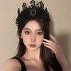 Gothicism Rose Headbands Halloween Cosplay Hair Hoop Carnivals Headbands for Bridal Wedding and Festival