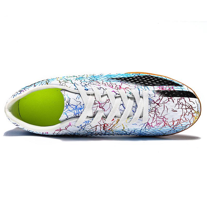 Ic Football Shoes Indoor Futsal Flat-Bottomed Beef Tendon Sole Non-Slip Leather Foot Men'S And Women'S Children'S Game Training Shoes