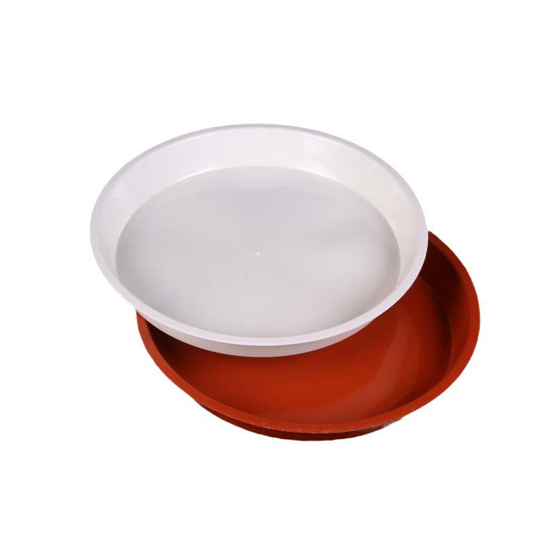 Thickened Round Plastic Flower Pot Water Tray - Large Draining Base for Succulents & Golden Pothos.