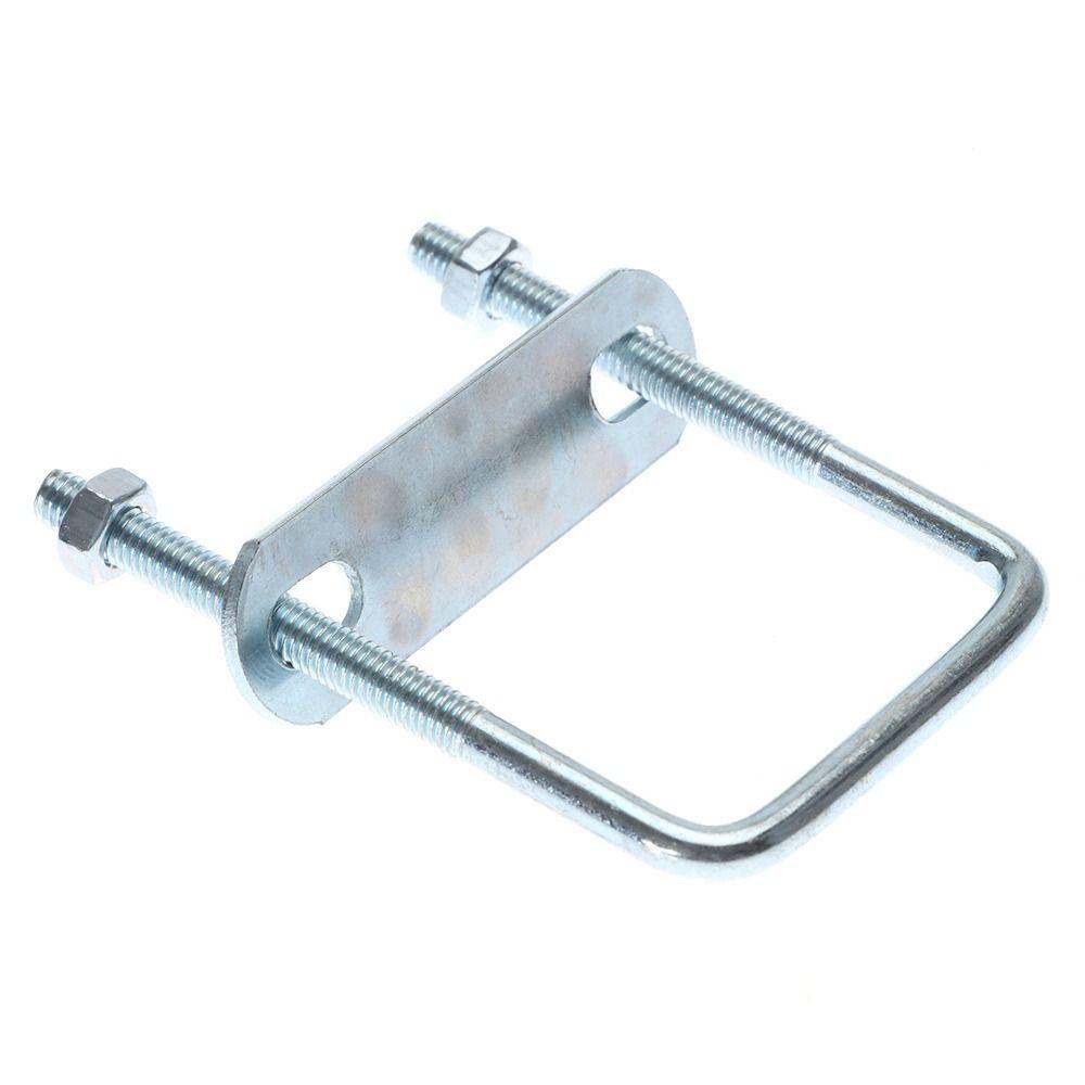 2Sets With Baffle Square Clamp Right Angle U-bolt Squa Bolt New Pipe U-clamp