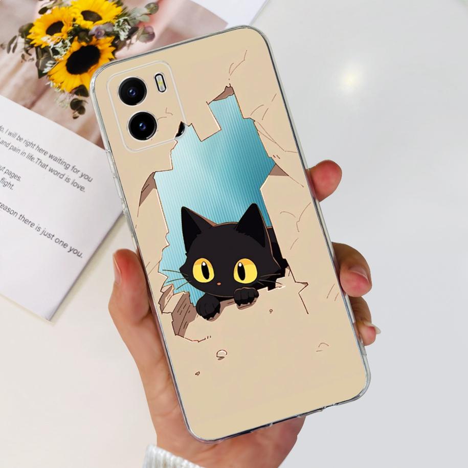 For Vivo Y15s Y15A Y15C Case V2134 V2120 V2147 V2139 Popular Flower Slim Soft Silicone Clear Back Cover For Vivo Y01 V2166 Funda