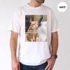 Baumwolle T-Shirt Sommer Amerikanischer Stil Y2K Sommer Gothic Lustiges T-Shirt Viral Humor T-Shirt Katze Meme Grafik-T-Shirt Coole Ästhetik Katze