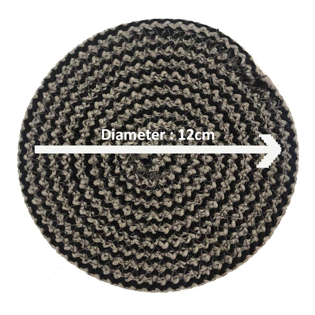 Polypropylene Round Coaster Set (6 PCS Set) Machine Washable Absorbent Size: 5 inch Diameter