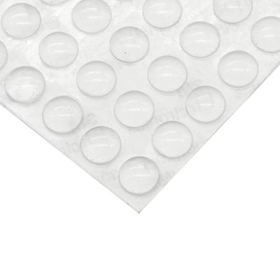 50 Stück Türstopper aus Silikonkautschuk für die Küche, 2 mm dick, für Schrank, selbstklebendes Anschlagdämpfer-Puffer-Pad