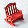 Mini Rocking Chair Retro Creative 1/12 Ratio Dollhouse Swing Rocking Chair for Scene Ornament