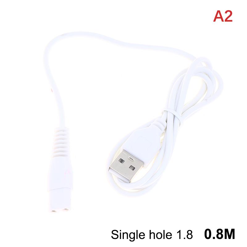 

0.8/1M Usb Cable Charging Line Copper Hole Suit 5V Flashlight Shaver Hair Clipper Wire Single Hole 1.5 1.8 2.3 A2