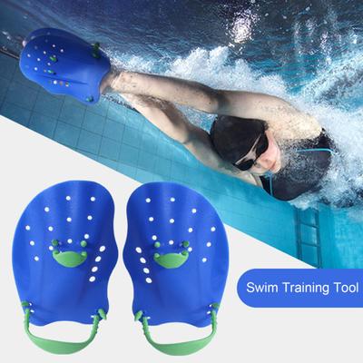 1 Pair Beginner Hand Paddles Swimming Fins with Strap Ergonomic Shape Ultralight Swim