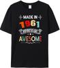 Made in 1960196119621963196419651966196719681969 T Shirt Father Day Birthday Gift Retro TShirts Unisex Vintage Tee