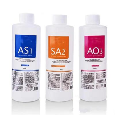 Hautverjüngung Feuchtigkeitsspendendes Wasser AS1 SA2 AO3 3 Stück Aqua Peeling Lösung 400ml Hydra Dermabrasion Gesichtsreinigung