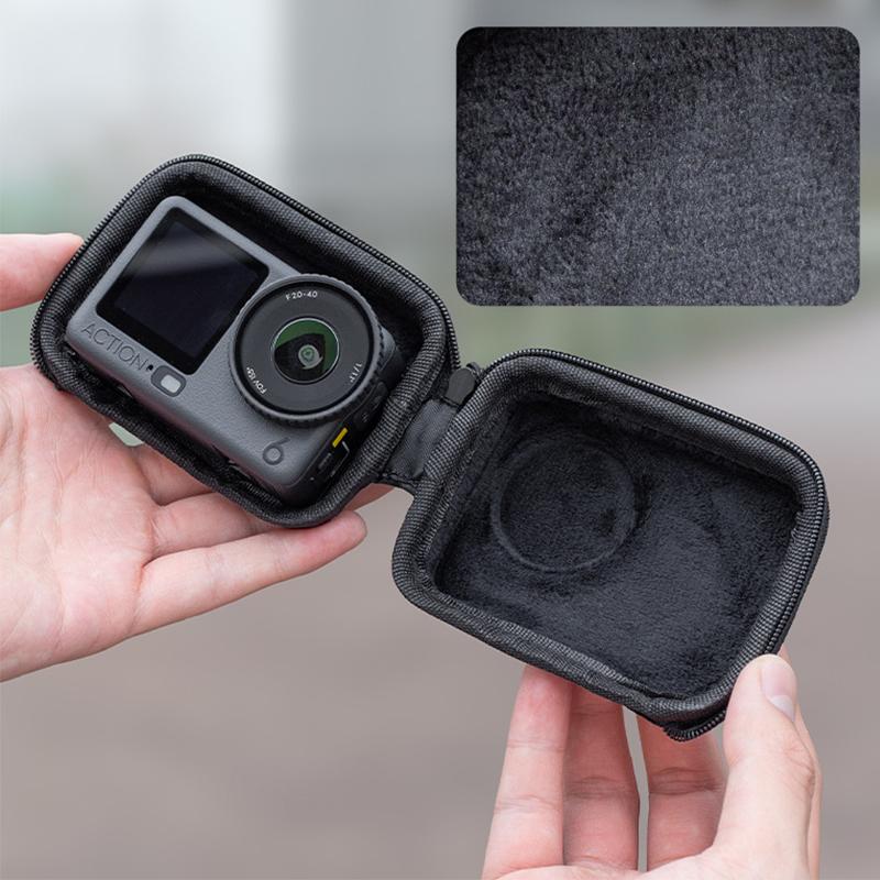 Carrying Case For Dji Osmo Action 6 Small Storage Bag Pu Hard Travel Protector Case Protective Accessories