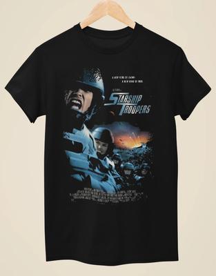 Starship Troopers - Movie Poster Inspired Unisex Black T-Shirt
