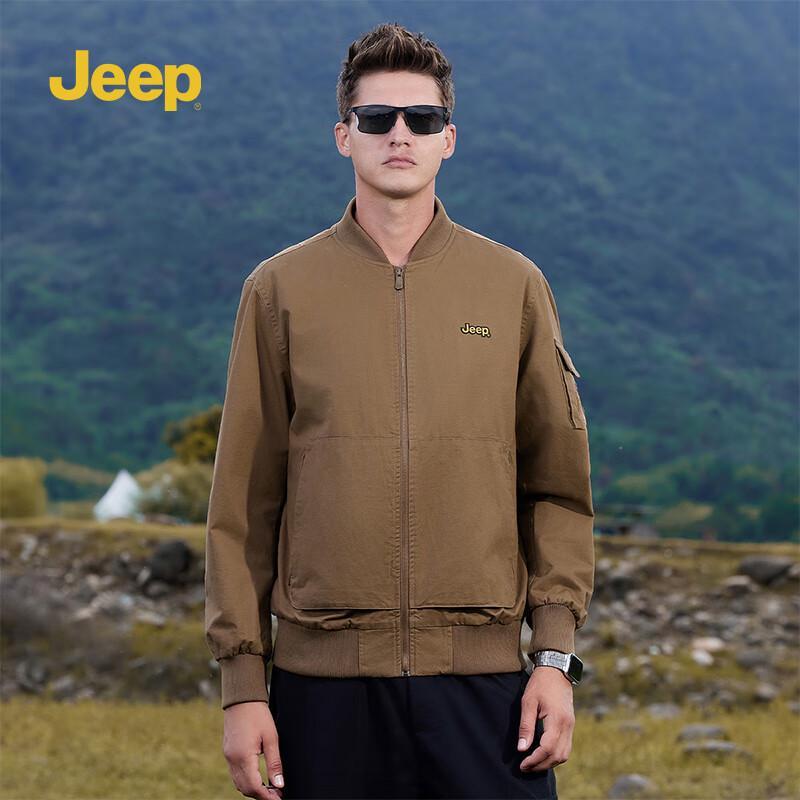 JEEP Men's Casual Workwear Baseball Jacket