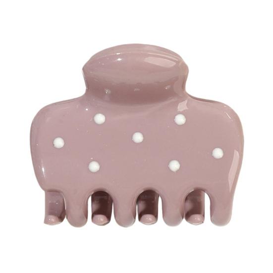 huaqianguhh Hair Claw for Women, Small Size Back Head Clip, Dot Print Shower Claw, Korean Style Accessory Thin