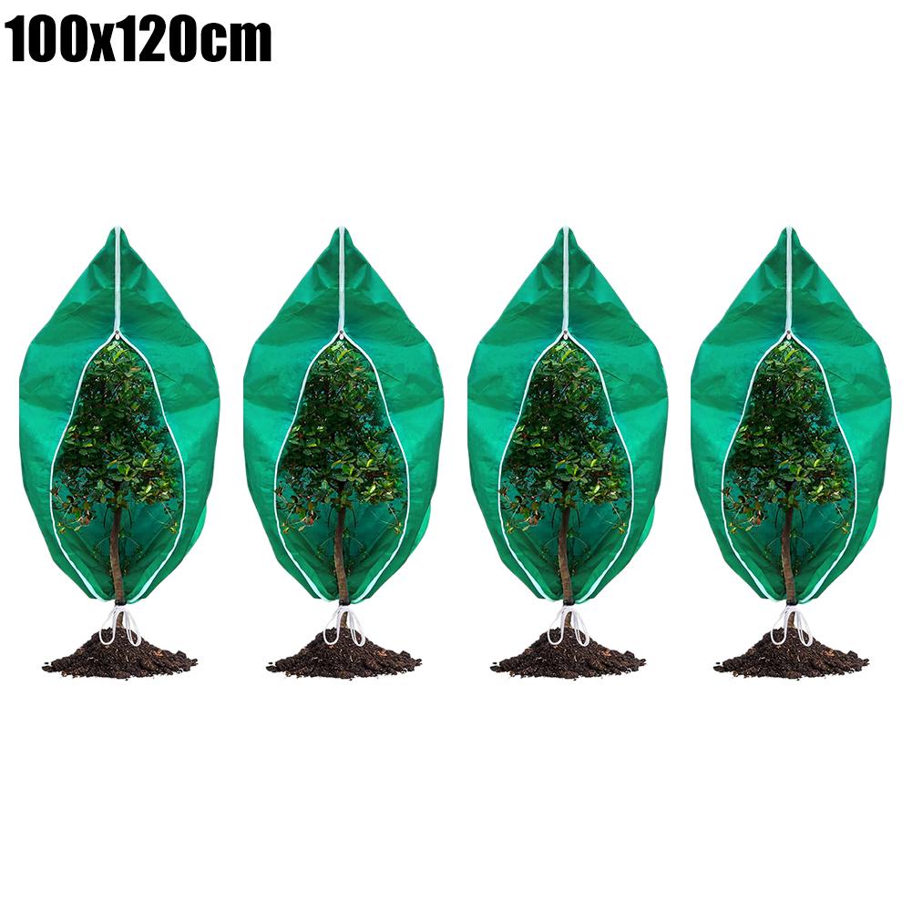 4 Stück/Los Winterpflanzen-Frostschutzhaube, Verdicktes Vliesstoff-Baum- und Gartenschutz gegen Kälte, Gartenjacke für Pflanzen