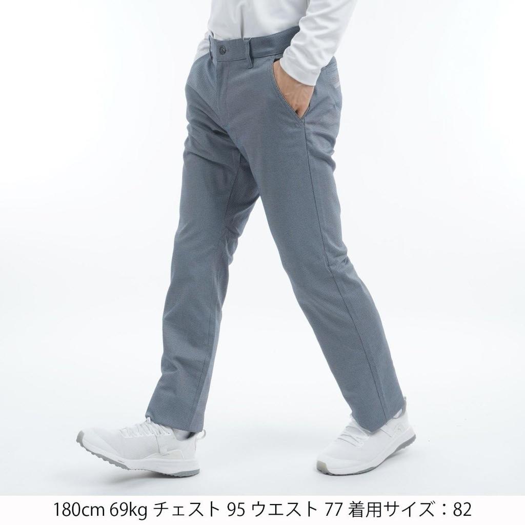Coq Sportif Golf Pants Dobby Straight Long Pants UVCUT Golf LG4FLP00M NV00 [Le Golf] [Stretch Forcer] Men's (Navy)