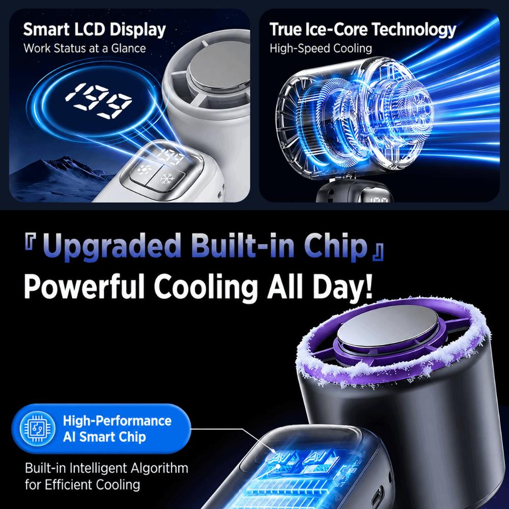 Cooling Ice Cooler Turbo Jet Fan USB Rechargeable Cooling Fan Ice Cooler Fan  Outdoor Travel Office