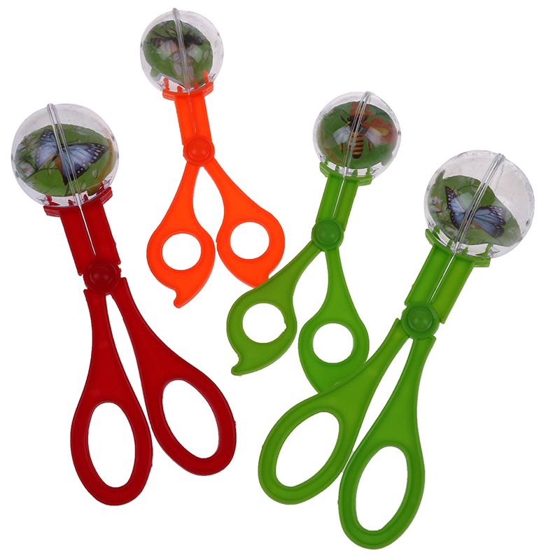 Bug Insect Plastic Catcher Scissors Tongs Tweezers For Kids Children Toy Handy
