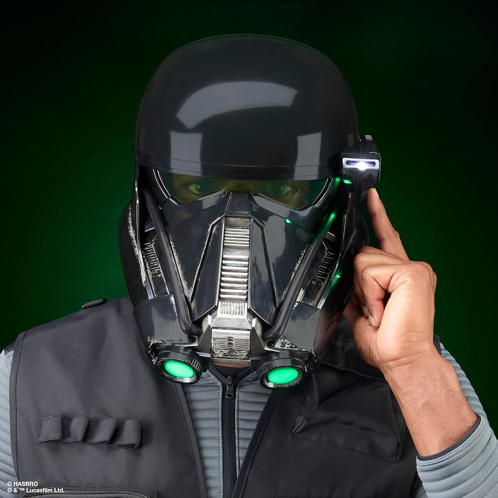 Hasbro Star Wars Black Series Imperial Death Trooper Premium Electronic Helmet, Rogue One: A Star Wars Story Roleplay Item, Ages 14 and Up, G0706, Aut