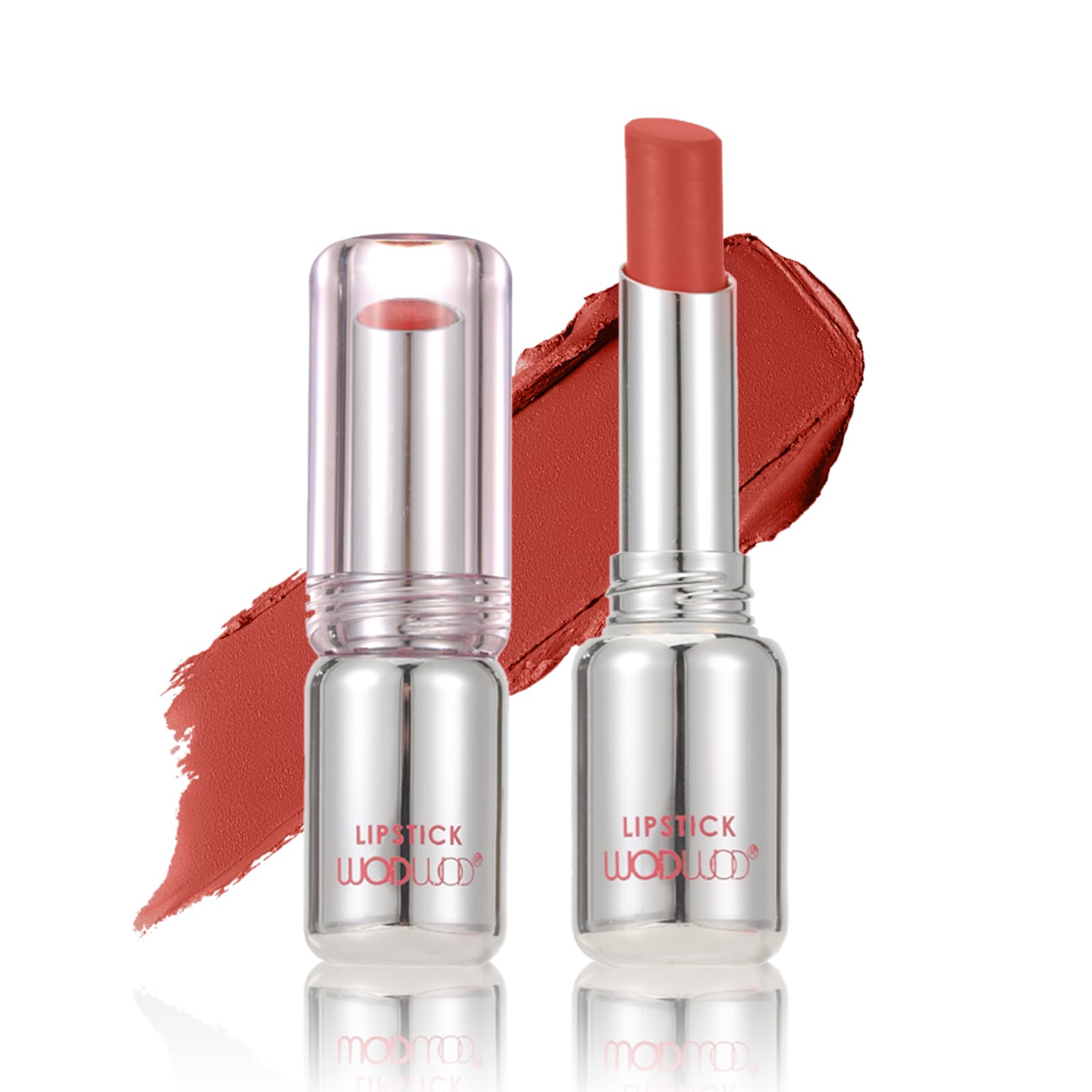 

Wirwody Matte Lipstick - Long-lasting, Creamy Texture, Lightweight, Moisturizing, Natural Makeup, Everyday Use, 8 Shades Available, 06# Caramel