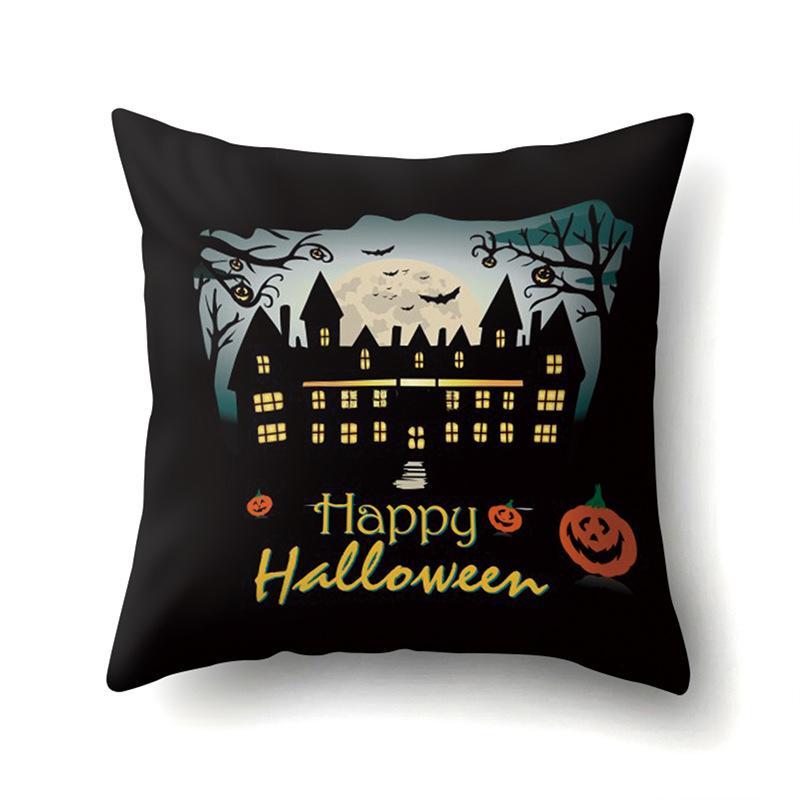 Halloween Kissenbezug Auto Lendenkissen Kürbis Sofa Kissenbezug Büro Zuhause Wohnzimmer Kissenbezug