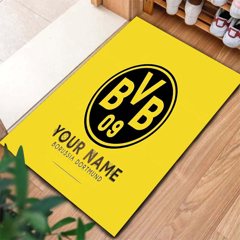 Borussia Custom Name Carpet Rug for Living Room Bedroom Home Sofa Decoration,Kids play Non-slip Floor Mat